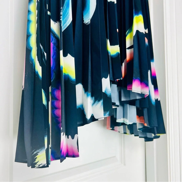 A.L.C. Matching Silk Set Sula Crop Top & Sonali Pleated Midi Skirt Black 0 XS - Picture 10 of 15